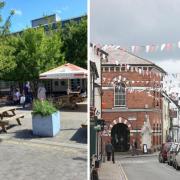 Abergavenny (left) and Presteigne (right) have both been named by the Times as some of the best places to live in the UK