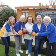 Some of the women players at St Martin’s Bowls Club