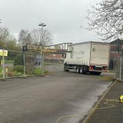 An 'International Plywood' lorry, believed to have been carrying the fencing, was seen at the hotel earlier this week