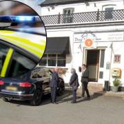 Police had to deal with a disturbance at the Bay Horse Inn pub