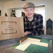 Alan Kerr provides a bespoke service at Old Shop Framing in Kington