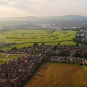 An aerial view of Herefordshire