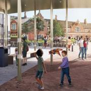 The planned transport hub for Hereford
