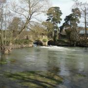 The river Lugg in Stoke Prior