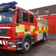 Fire crews had to rescue a vehicle from flooded water in Yarkhill