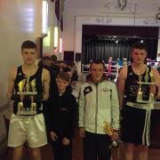 Hereford Boxing Academy fighters (l-r) Jake Price, Zak Price,Tom Beech and Edward Kretchman
