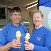 Kelsmor Dairy ice cream at Yew Tree Farm, Garway Common...Mark & Susan Jones. 1723_2001.