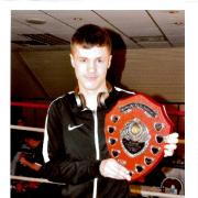 Best boxer Jake Price with the Faye Ford Memorial Shield