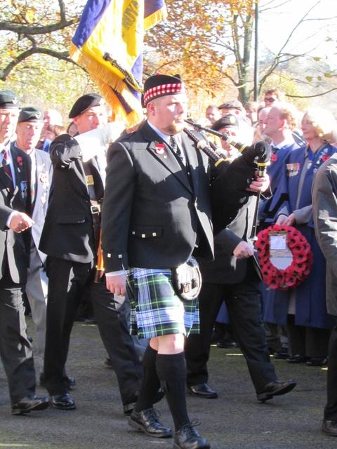 A piper leads the parade in Leominster. Picture by Mark Bowen.
