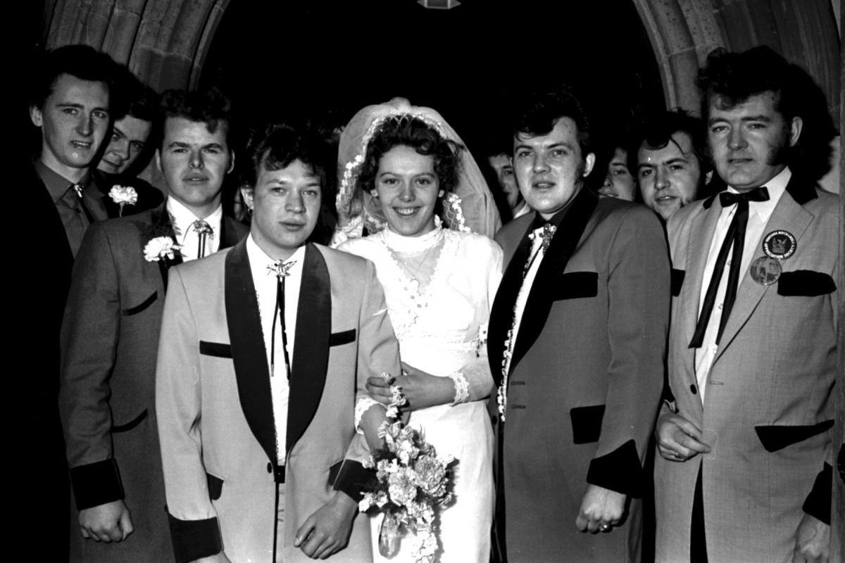 Marden Church - 'Teddy Boy' wedding between Mr Preece & Miss Josephine Scott.
25-03-1978