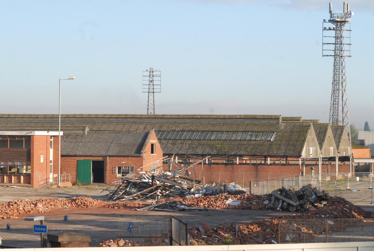 Cattle Market demolition - the view from Newmarket Street