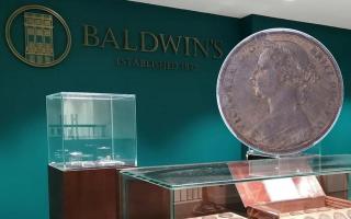SOLD: A rare Victorian penny fetched a record £37,200 after fierce bidding war at London auction house Baldwin’s. Picture: Baldwins