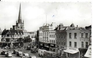 Hereford High Town, in a picture thought to have been taken in the 1950s Picture: John Laurence Compton