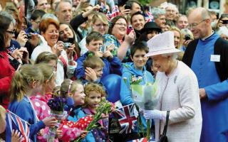 The Queen during a visit to Hereford