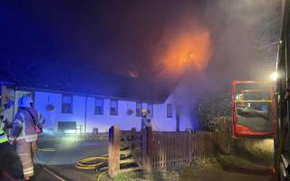 Firefighters have tackled a fire at a bungalow in Michaelchurch