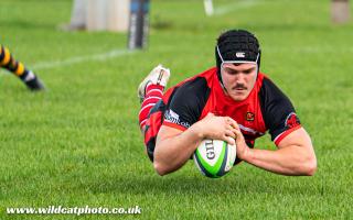 Jack Goodwin scored the opening try for Hereford in their 39-31 defeat at Sutton Coldfield. Picture: Wildcat Photography