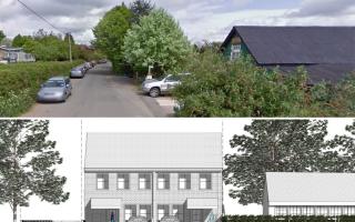 the former village hall, Garway, revised design of the proposed houses