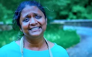 Saku Chandrasekara, from Herefordshire, was eliminated from the Great British Bake Off during week seven.