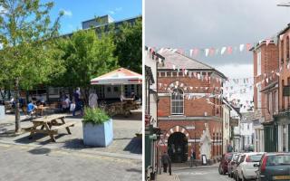 Abergavenny (left) and Presteigne (right) have both been named by the Times as some of the best places to live in the UK