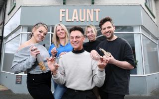 The team at Flaunt Salon are celebrating their recognition