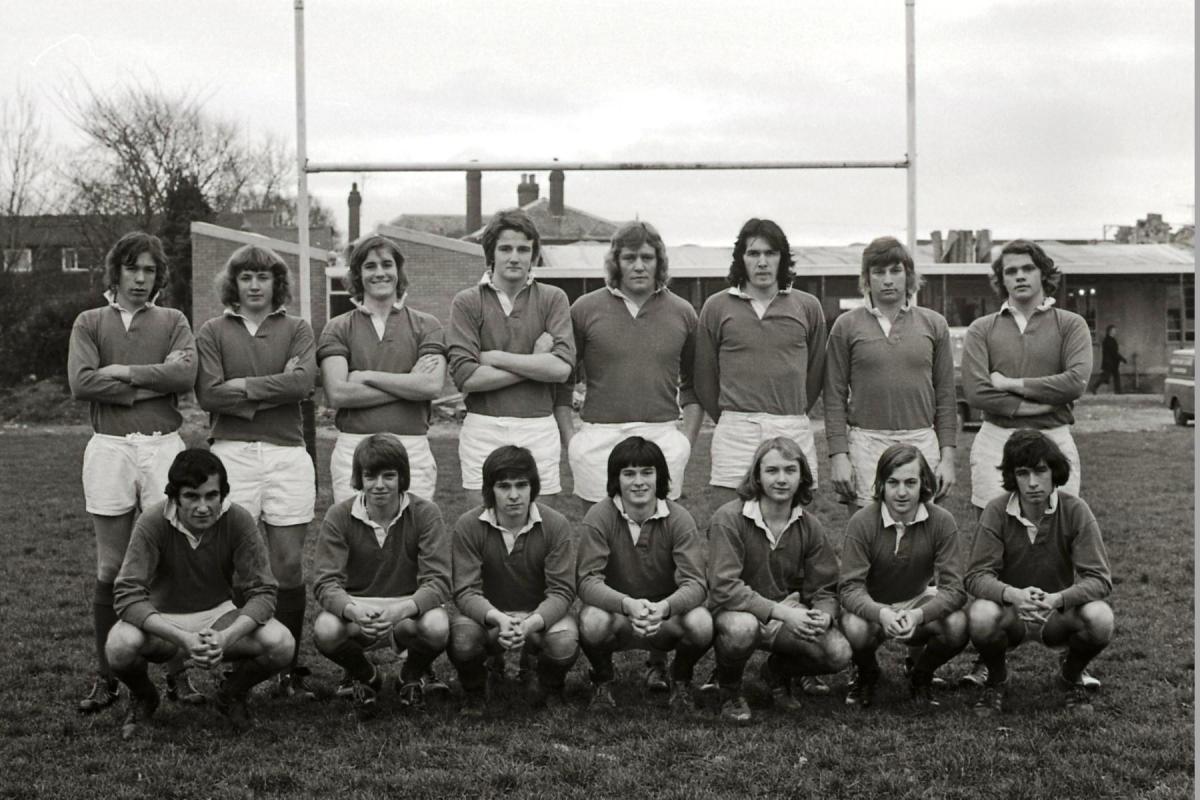 Herefordshire Schoolboys rugby team v Birmingham. 13th December 1974. 26492