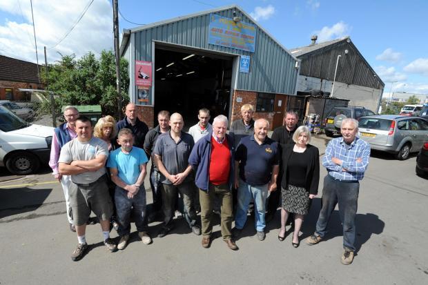 Some of the business owners and employers from Holmer Trading Estate.