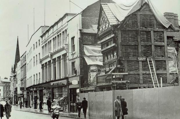 Hereford's apothecary's house was on the move in 1965