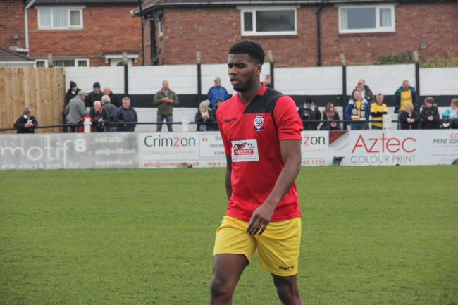 Rowan Liburd will miss Hereford's scheduled trip to Bradford next weekend. Picture: Andy Walkden/Hereford FC